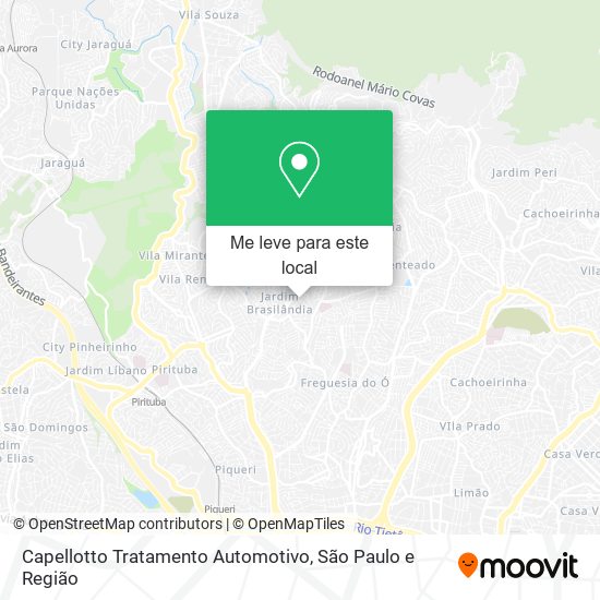 Capellotto Tratamento Automotivo mapa