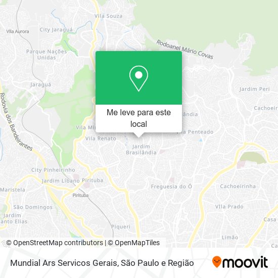 Mundial Ars Servicos Gerais mapa