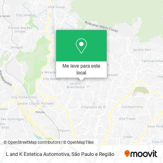 L and K Estetica Automotiva mapa