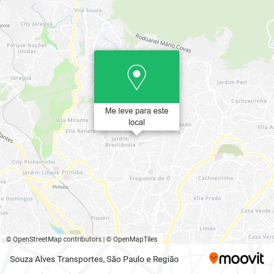 Souza Alves Transportes mapa