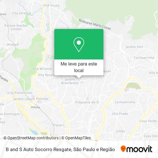 B and S Auto Socorro Resgate mapa