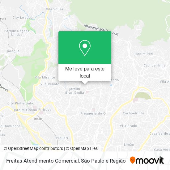 Freitas Atendimento Comercial mapa