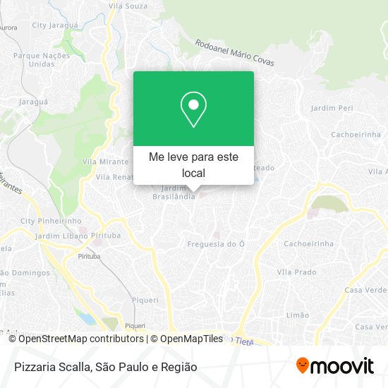 Pizzaria Scalla mapa