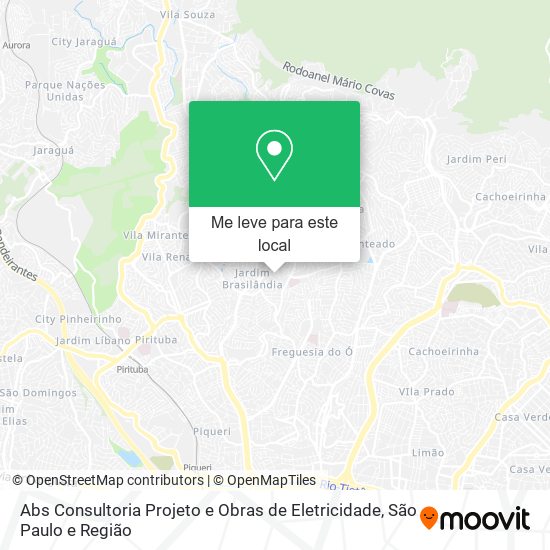 Abs Consultoria Projeto e Obras de Eletricidade mapa