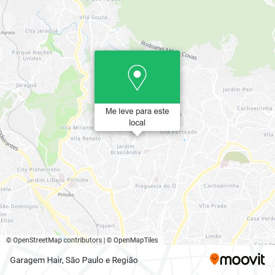 Garagem Hair mapa