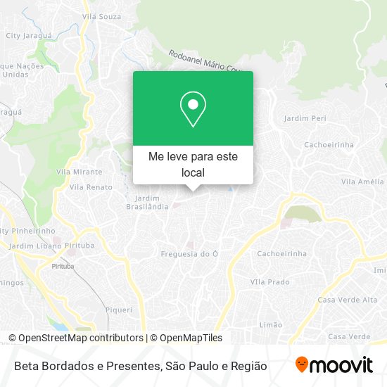 Beta Bordados e Presentes mapa