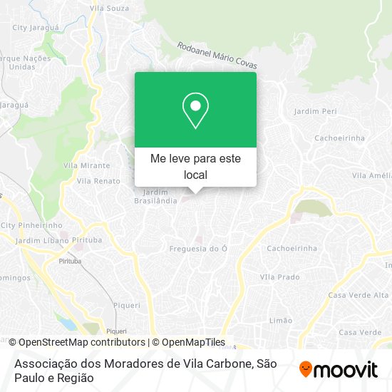 Associação dos Moradores de Vila Carbone mapa