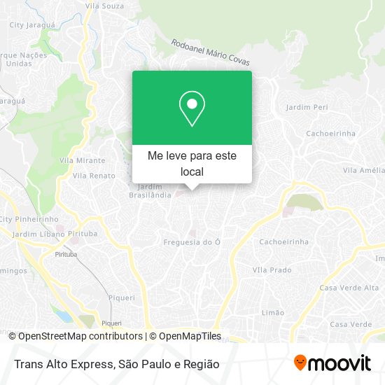 Trans Alto Express mapa