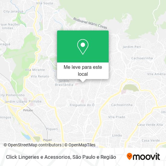 Click Lingeries e Acessorios mapa