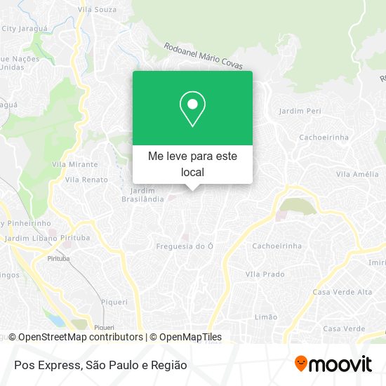 Pos Express mapa