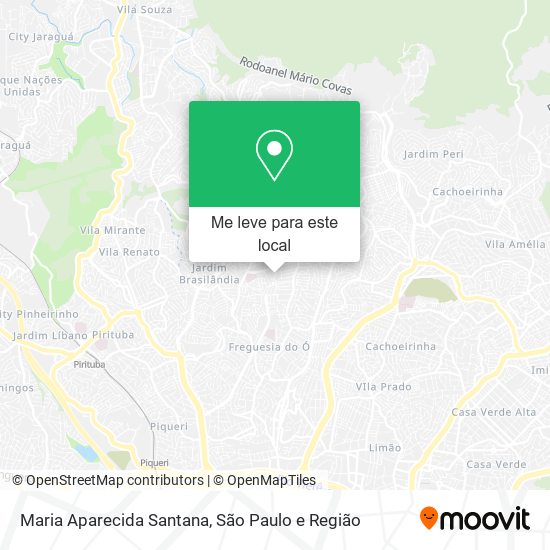 Maria Aparecida Santana mapa