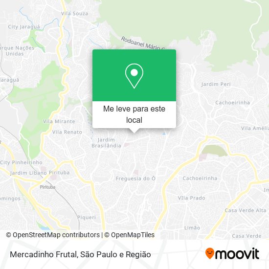 Mercadinho Frutal mapa