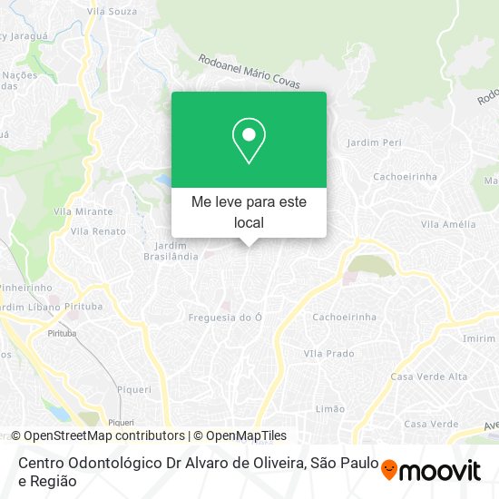 Centro Odontológico Dr Alvaro de Oliveira mapa