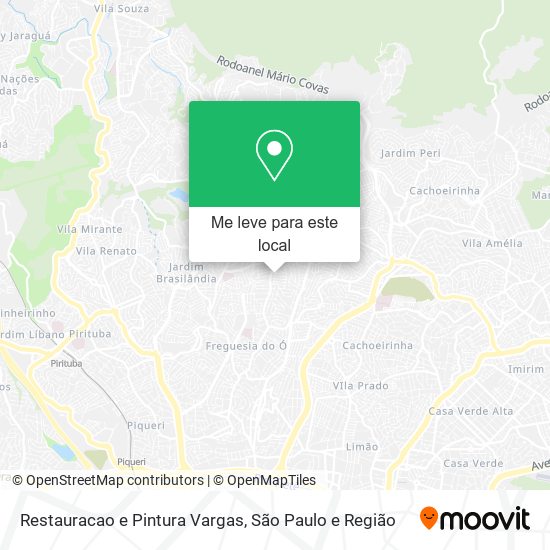 Restauracao e Pintura Vargas mapa