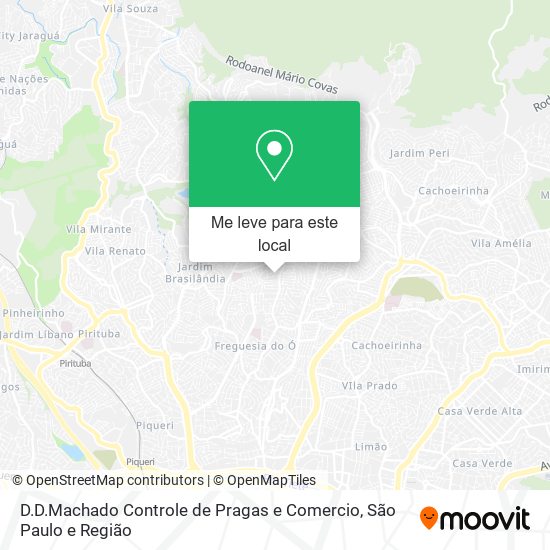 D.D.Machado Controle de Pragas e Comercio mapa
