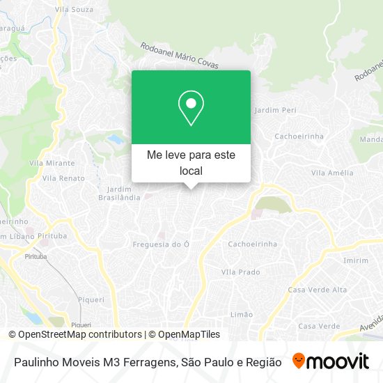 Paulinho Moveis M3 Ferragens mapa