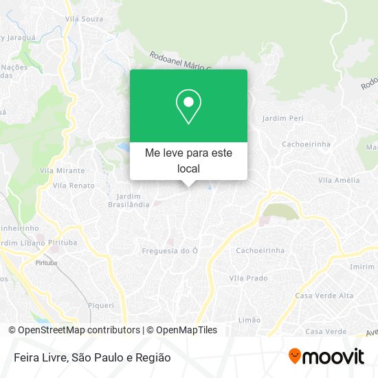 Feira Livre mapa