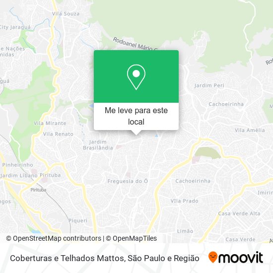 Coberturas e Telhados Mattos mapa