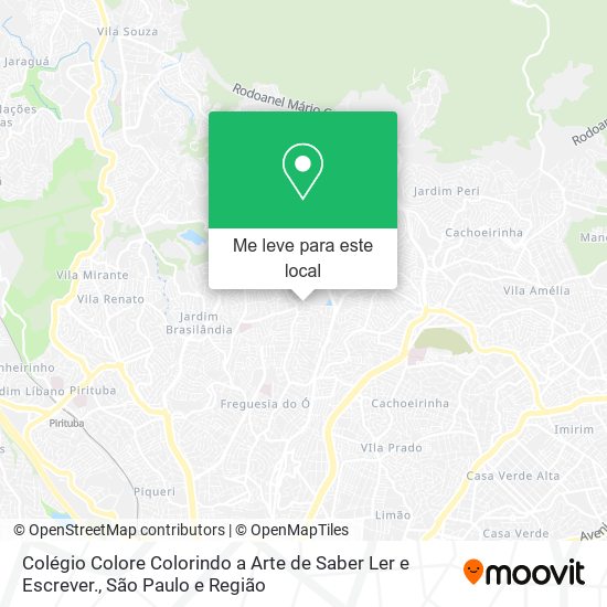 Colégio Colore Colorindo a Arte de Saber Ler e Escrever. mapa