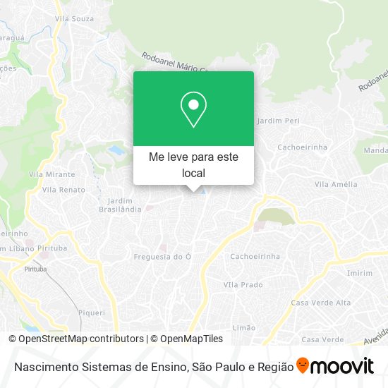 Nascimento Sistemas de Ensino mapa