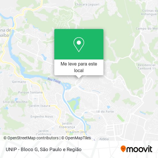 UNIP - Bloco G mapa