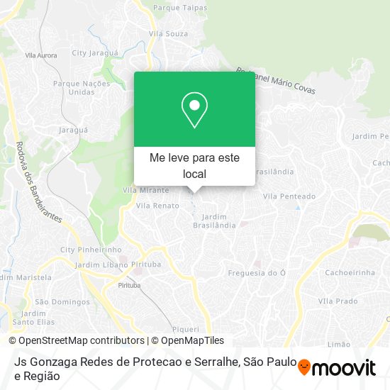 Js Gonzaga Redes de Protecao e Serralhe mapa