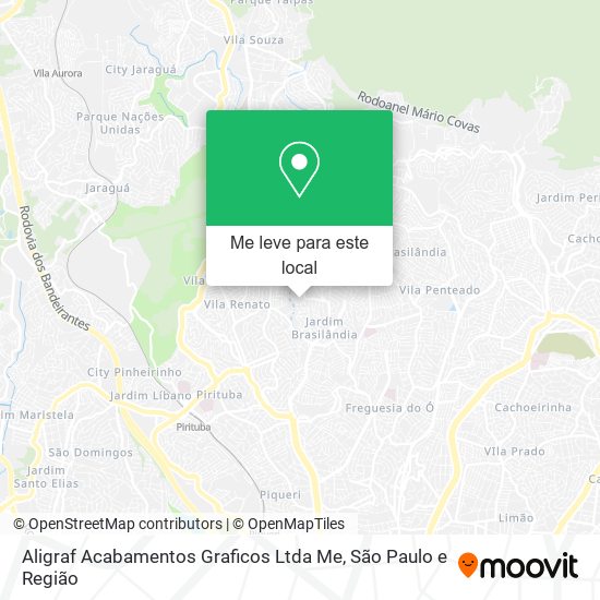Aligraf Acabamentos Graficos Ltda Me mapa