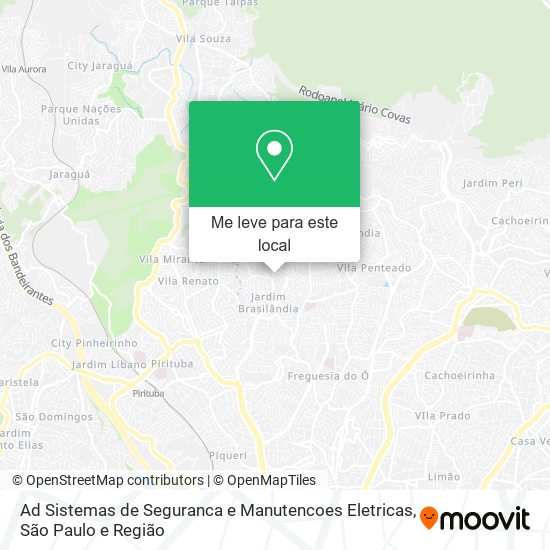 Ad Sistemas de Seguranca e Manutencoes Eletricas mapa
