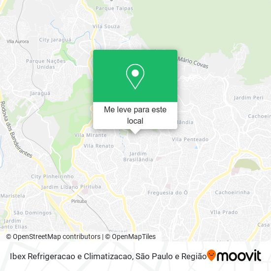 Ibex Refrigeracao e Climatizacao mapa