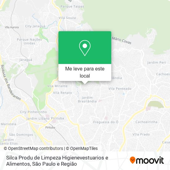 Silca Produ de Limpeza Higienevestuarios e Alimentos mapa