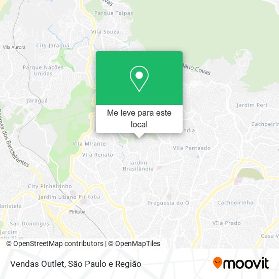 Vendas Outlet mapa