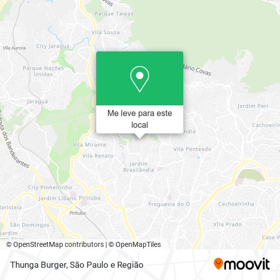 Thunga Burger mapa