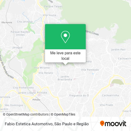 Fabio Estetica Automotivo mapa