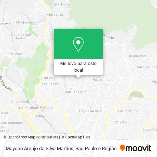 Maycon Araujo da Silva Martins mapa