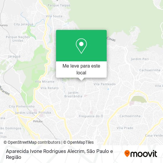 Aparecida Ivone Rodrigues Alecrim mapa