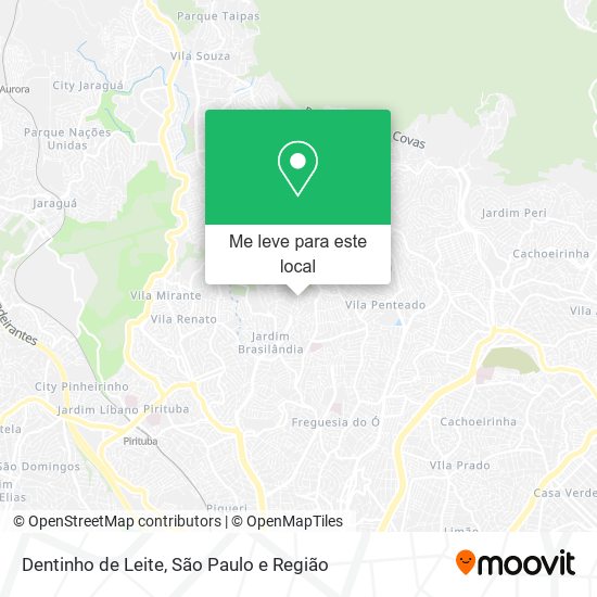 Dentinho de Leite mapa