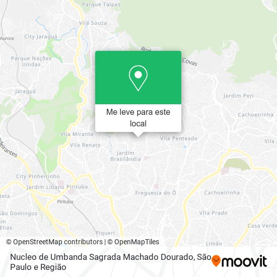 Nucleo de Umbanda Sagrada Machado Dourado mapa