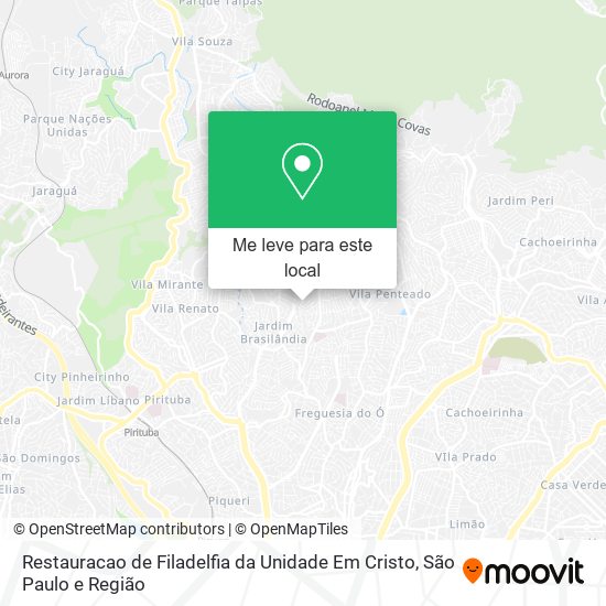 Restauracao de Filadelfia da Unidade Em Cristo mapa