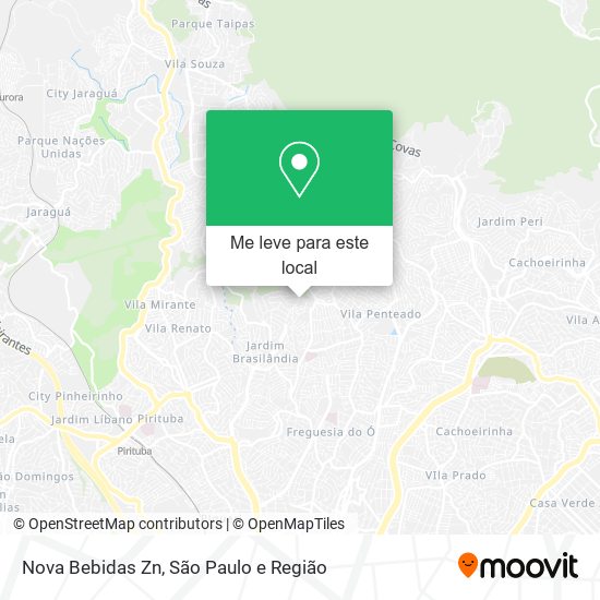 Nova Bebidas Zn mapa