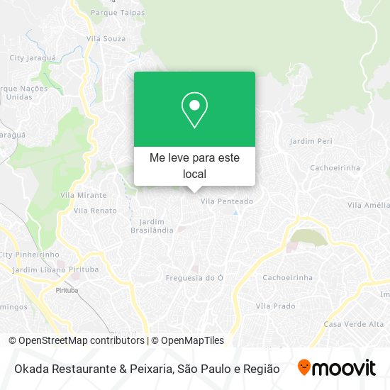 Okada Restaurante & Peixaria mapa