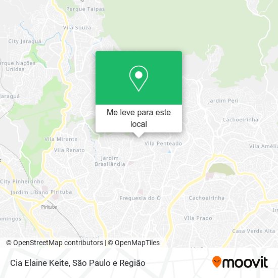 Cia Elaine Keite mapa