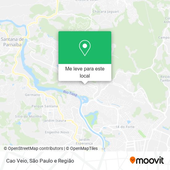 Cao Veio mapa