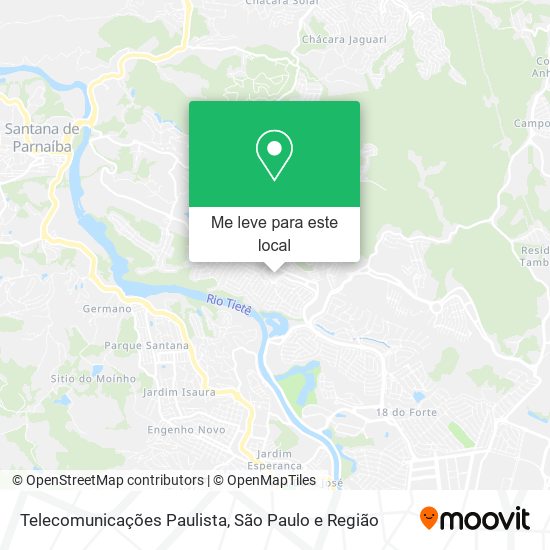 Telecomunicações Paulista mapa