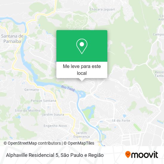 Alphaville Residencial 5 mapa