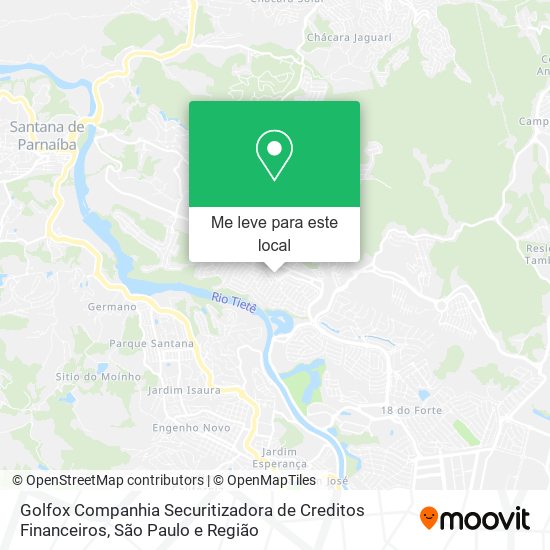 Golfox Companhia Securitizadora de Creditos Financeiros mapa
