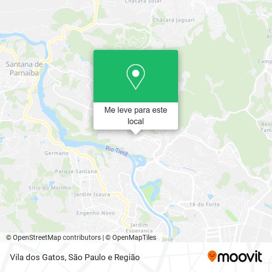 Vila dos Gatos mapa