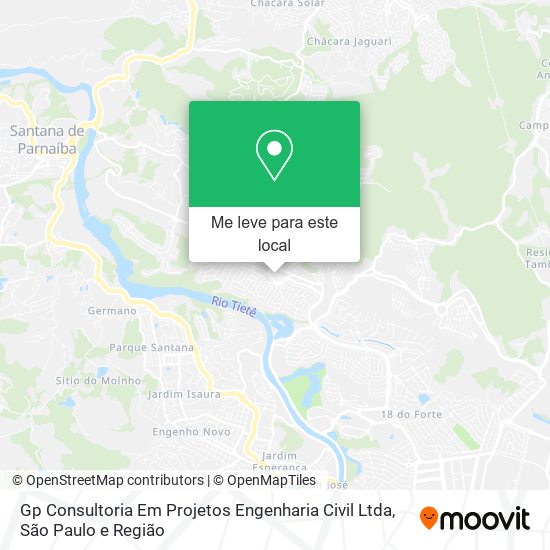 Gp Consultoria Em Projetos Engenharia Civil Ltda mapa