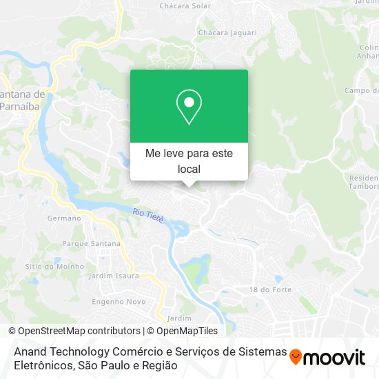 Anand Technology Comércio e Serviços de Sistemas Eletrônicos mapa