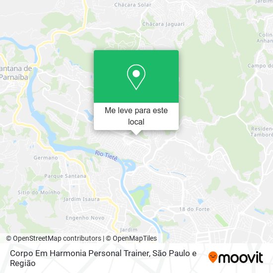 Corpo Em Harmonia Personal Trainer mapa