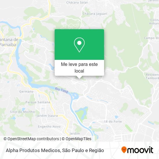 Alpha Produtos Medicos mapa